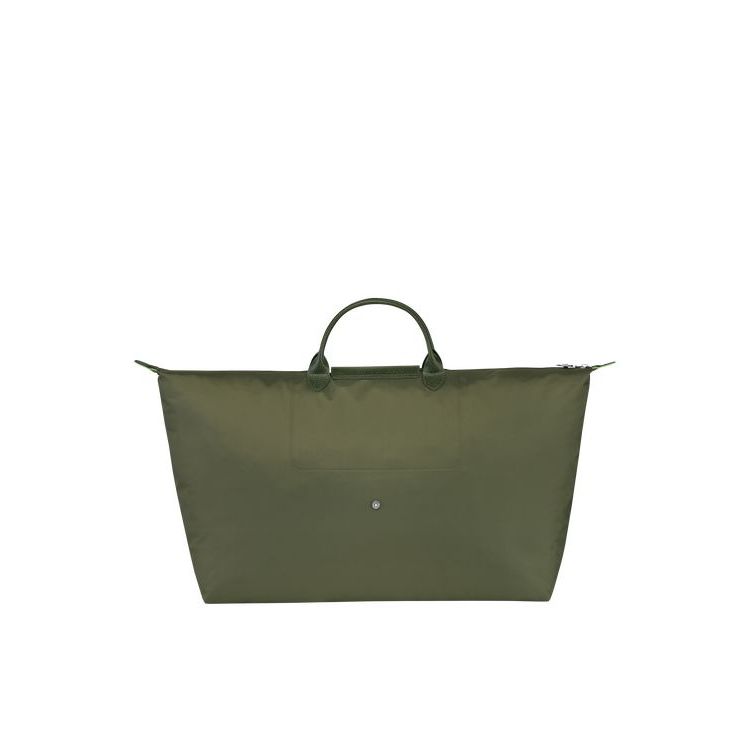 Sacs De Voyage Longchamp Xl Forest Recycled canvas Vert | 57861-ANPF