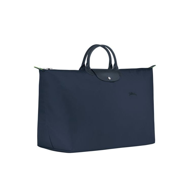 Sacs De Voyage Longchamp Xl Recycled canvas Bleu Marine | 15786-GDKW