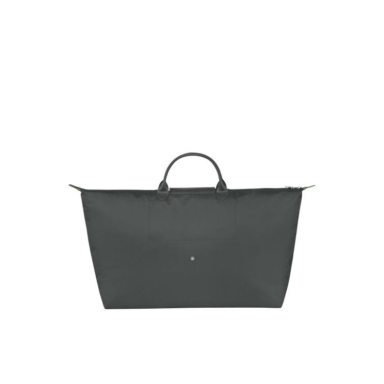 Sacs De Voyage Longchamp Xl Recycled canvas Grise Foncé | 25409-PUZJ