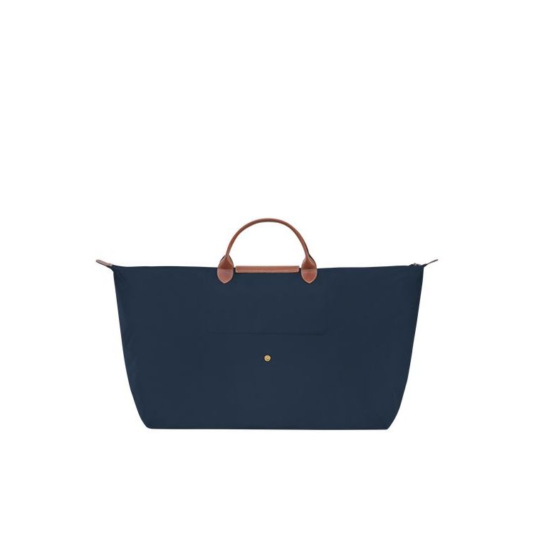 Sacs De Voyage Longchamp Xl Recycled canvas Bleu Marine | 31624-ZXJA