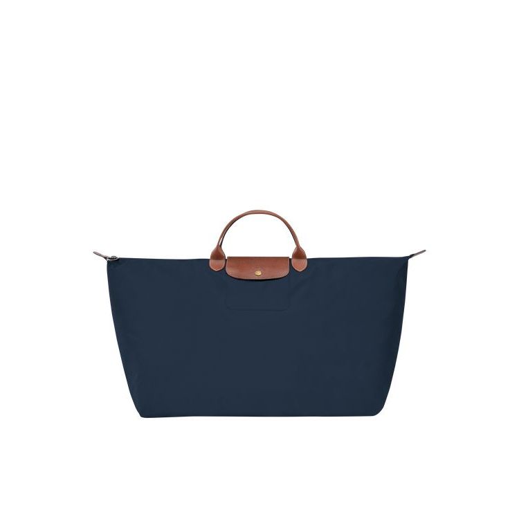 Sacs De Voyage Longchamp Xl Recycled canvas Bleu Marine | 31624-ZXJA