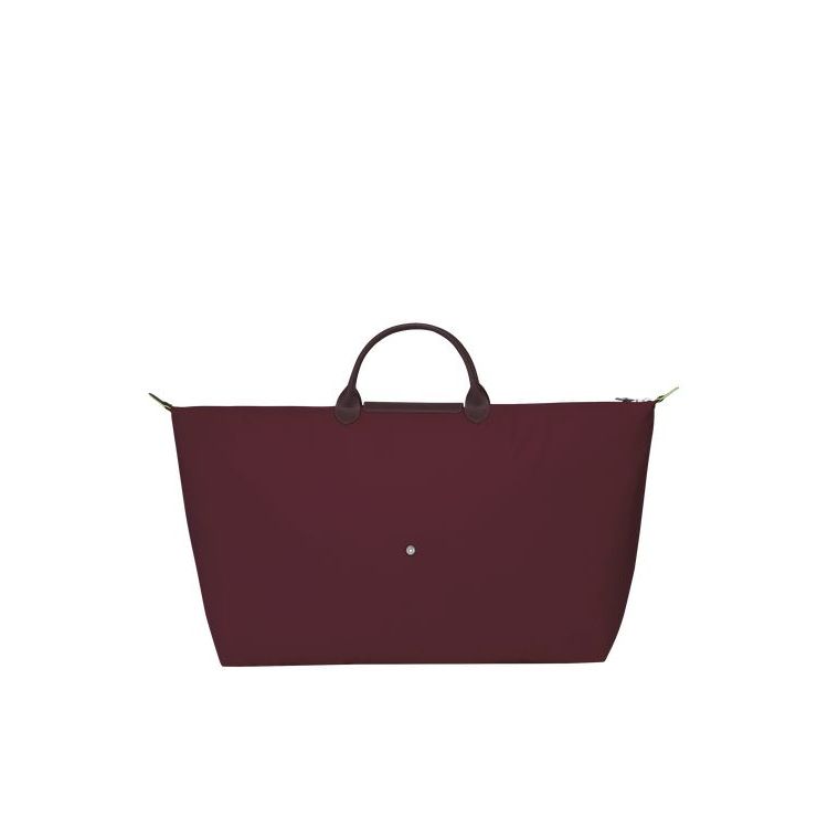 Sacs De Voyage Longchamp Xl Recycled canvas Bordeaux | 35264-JEKT