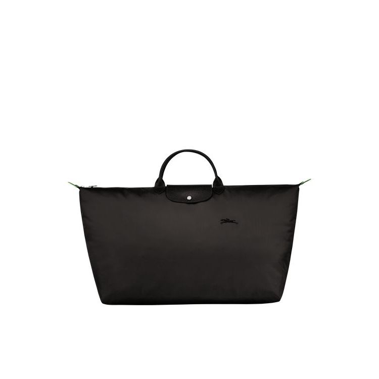 Sacs De Voyage Longchamp Xl Recycled canvas Noir | 39812-QLZO