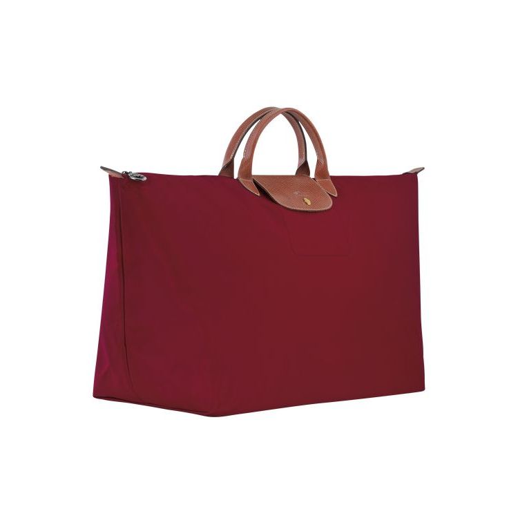 Sacs De Voyage Longchamp Xl Recycled canvas Rouge | 39846-TGFL