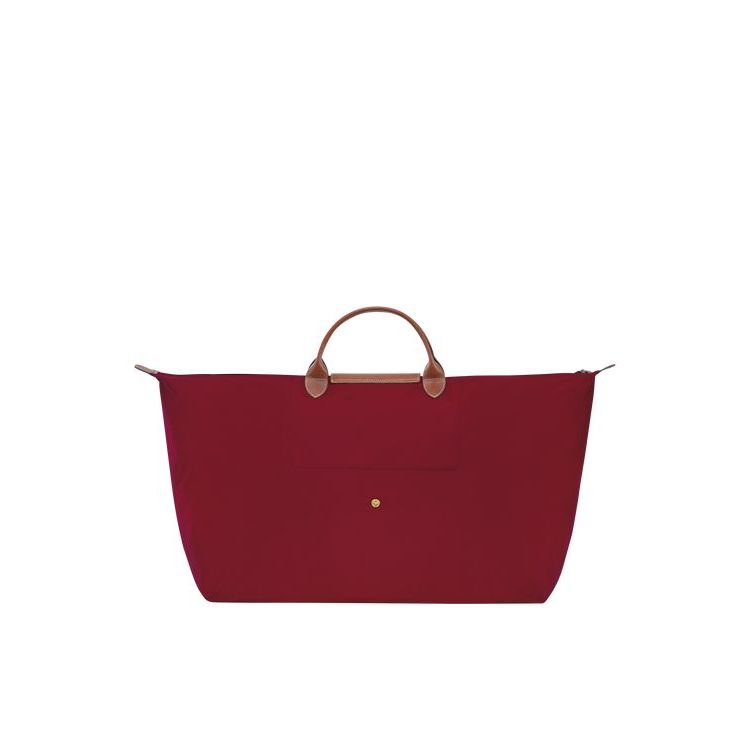 Sacs De Voyage Longchamp Xl Recycled canvas Rouge | 39846-TGFL