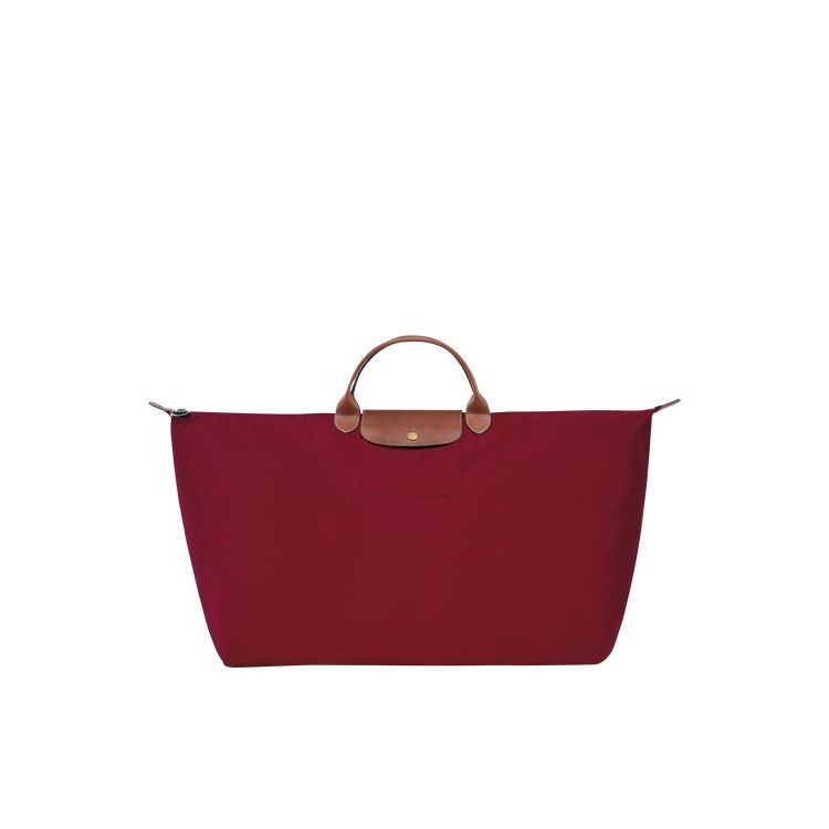 Sacs De Voyage Longchamp Xl Recycled canvas Rouge | 39846-TGFL