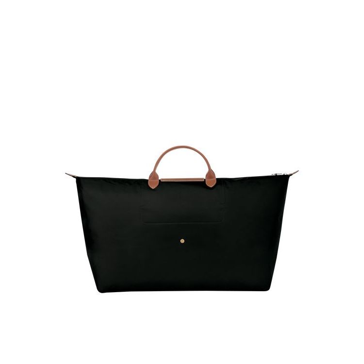 Sacs De Voyage Longchamp Xl Recycled canvas Noir | 78209-LPZW