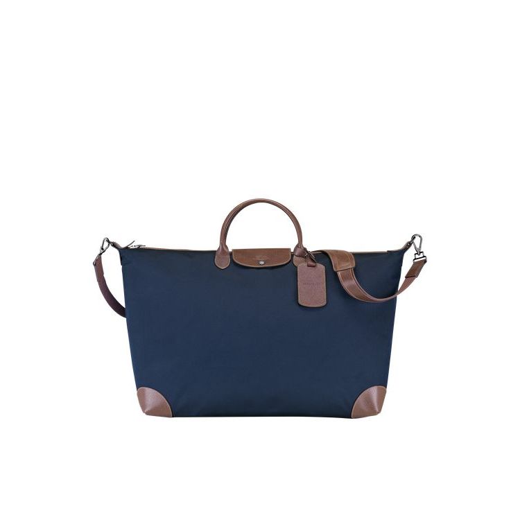 Sacs De Voyage Longchamp Xl Tela Bleu | 84397-FLKC