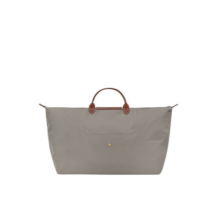 Sacs De Voyage Longchamp Xl Turtledove Recycled canvas Grise | 76504-ODPB