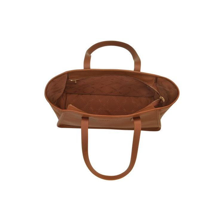 Sacs À Bandoulière Longchamp Caramel Cuir Marron | 42697-PLNJ