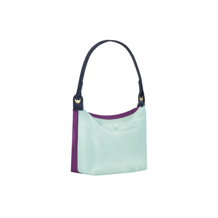 Sacs À Bandoulière Longchamp Celadon Tela Multicolore | 21583-ESNB