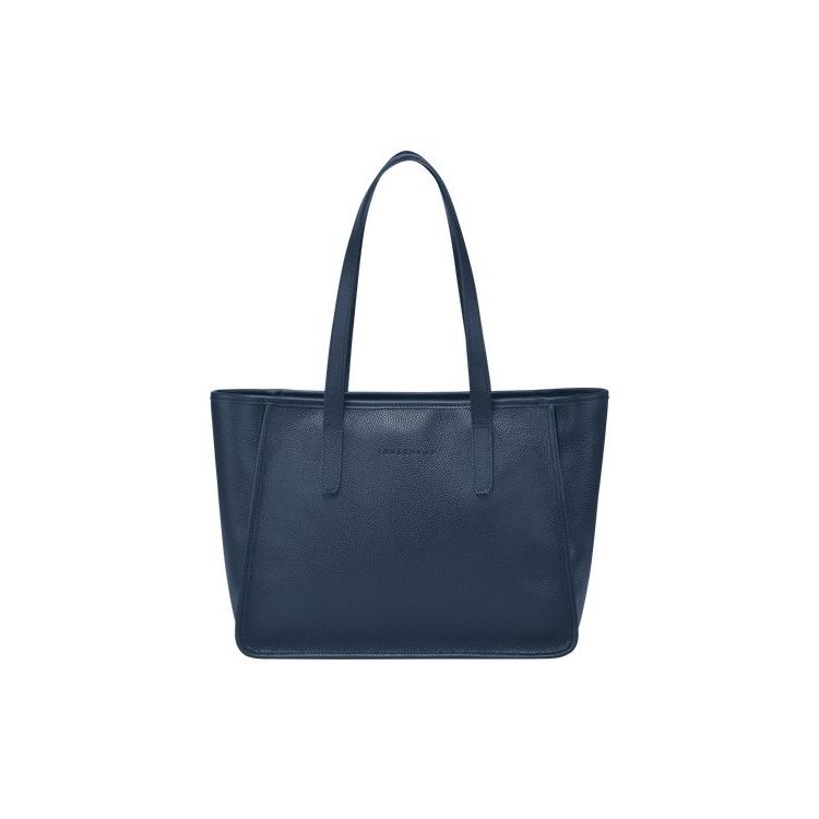 Sacs À Bandoulière Longchamp Cuir Bleu Marine | 12940-FATE