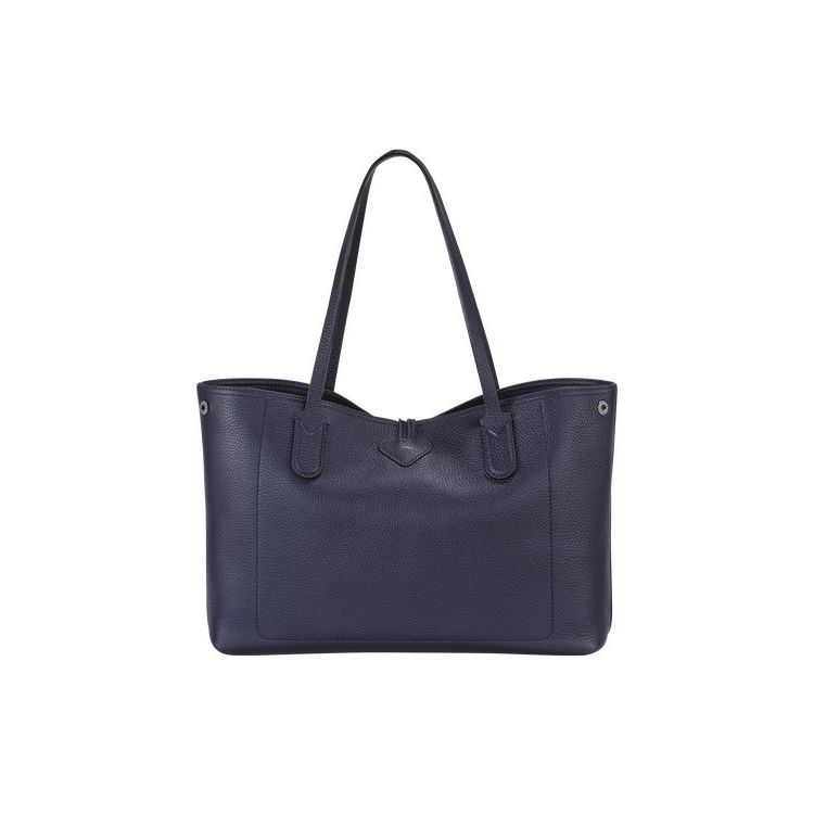 Sacs À Bandoulière Longchamp Cuir Bleu Marine | 67034-UWLH