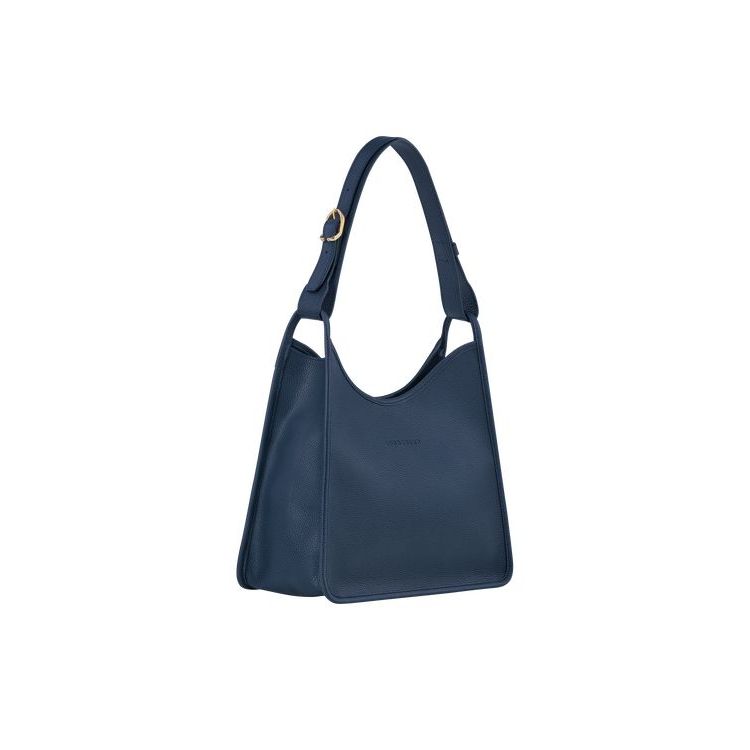 Sacs À Bandoulière Longchamp Cuir Bleu Marine | 98635-XLZP