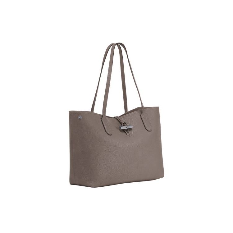 Sacs À Bandoulière Longchamp Cuir Grise | 70698-YPAW