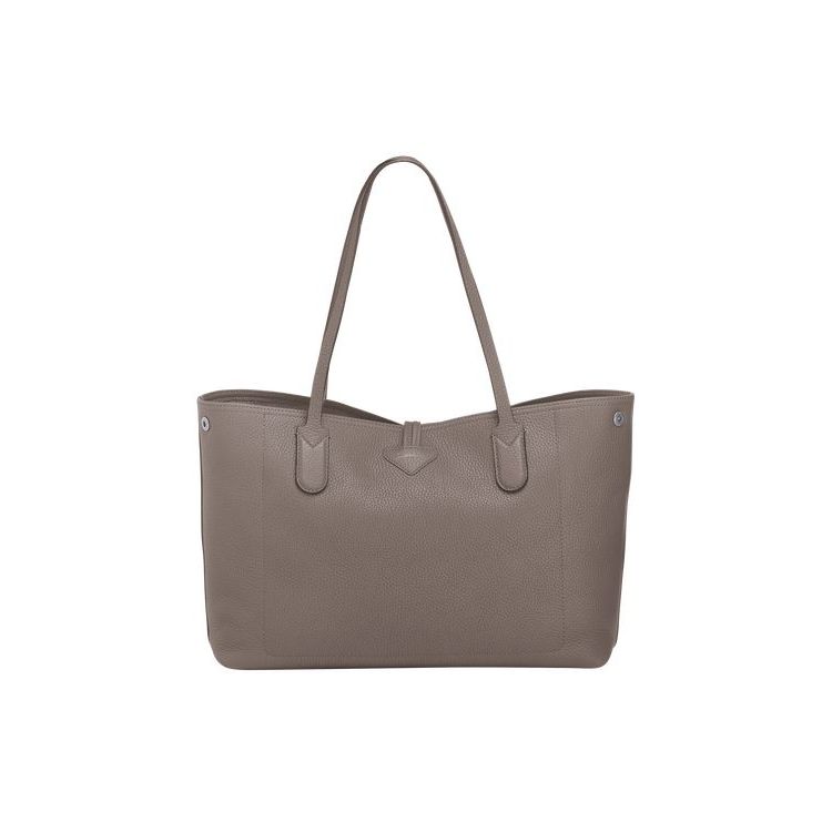 Sacs À Bandoulière Longchamp Cuir Grise | 70698-YPAW