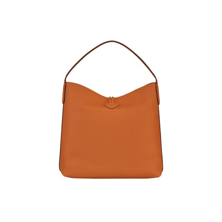 Sacs À Bandoulière Longchamp Hobo Saffron Cuir Orange | 07981-YBWF