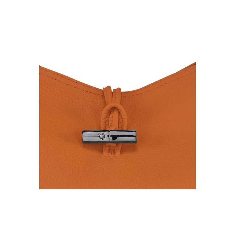 Sacs À Bandoulière Longchamp Hobo Saffron Cuir Orange | 07981-YBWF