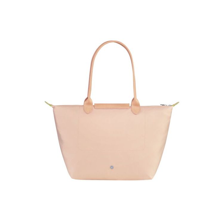 Sacs À Bandoulière Longchamp L Flowers Recycled canvas Rose Clair | 64513-BOFU