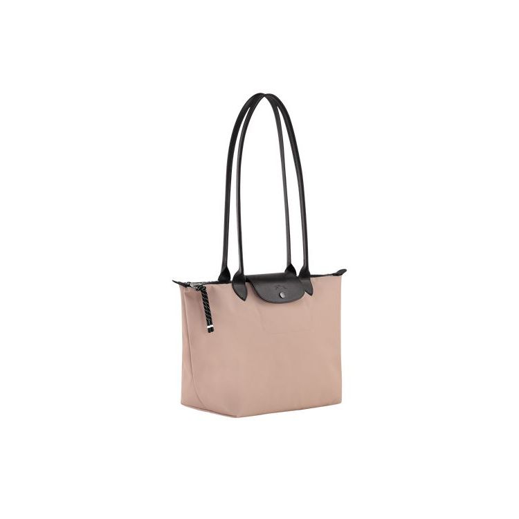 Sacs À Bandoulière Longchamp Long Hawthorn Recycled canvas Rose | 09315-YXSE