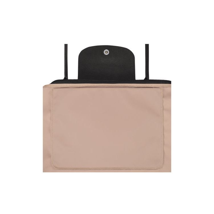 Sacs À Bandoulière Longchamp Long Hawthorn Recycled canvas Rose | 09315-YXSE