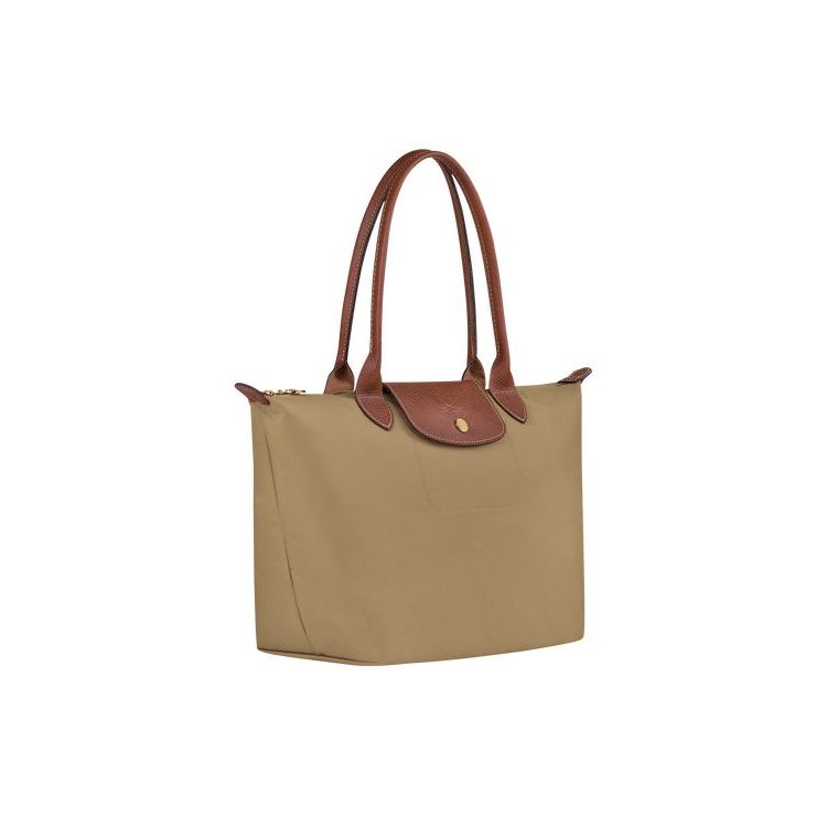 Sacs À Bandoulière Longchamp S Desert Recycled canvas Kaki | 70195-BISM