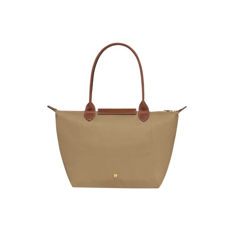 Sacs À Bandoulière Longchamp S Desert Recycled canvas Kaki | 70195-BISM