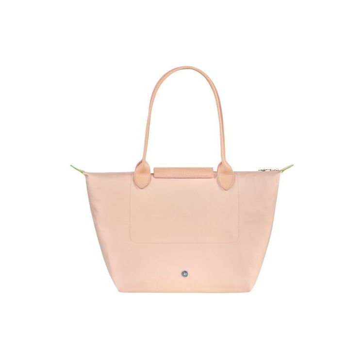 Sacs À Bandoulière Longchamp S Flowers Recycled canvas Rose Clair | 24973-PKTJ