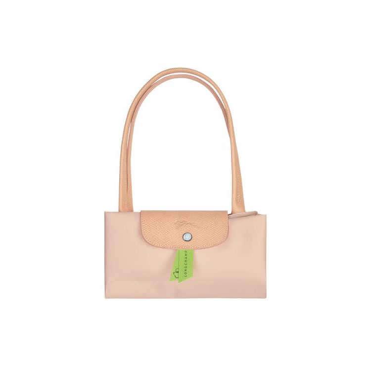 Sacs À Bandoulière Longchamp S Flowers Recycled canvas Rose Clair | 24973-PKTJ