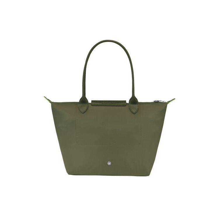 Sacs À Bandoulière Longchamp S Forest Recycled canvas Vert | 45179-CGVM