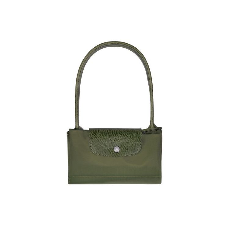 Sacs À Bandoulière Longchamp S Forest Recycled canvas Vert | 45179-CGVM