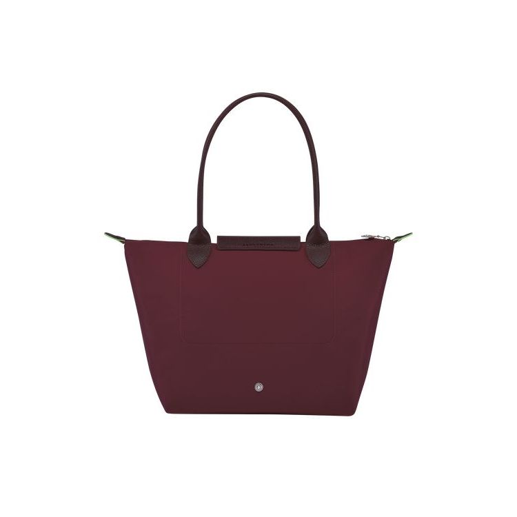 Sacs À Bandoulière Longchamp S Recycled canvas Bordeaux | 62830-GKQM