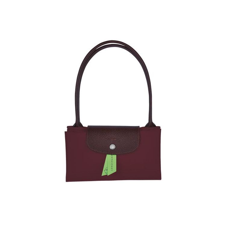 Sacs À Bandoulière Longchamp S Recycled canvas Bordeaux | 62830-GKQM