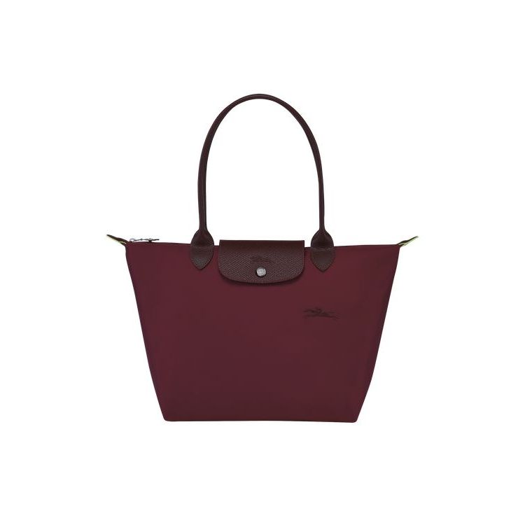 Sacs À Bandoulière Longchamp S Recycled canvas Bordeaux | 62830-GKQM