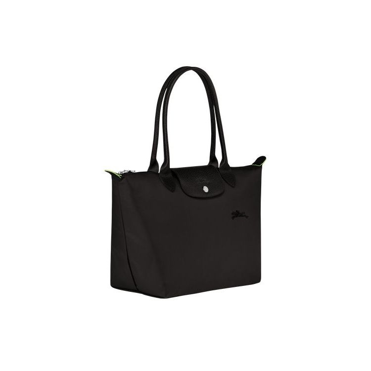 Sacs À Bandoulière Longchamp S Recycled canvas Noir | 83125-BXTI