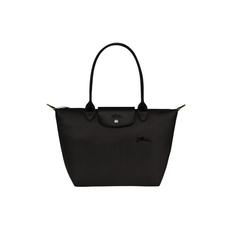 Sacs À Bandoulière Longchamp S Recycled canvas Noir | 83125-BXTI