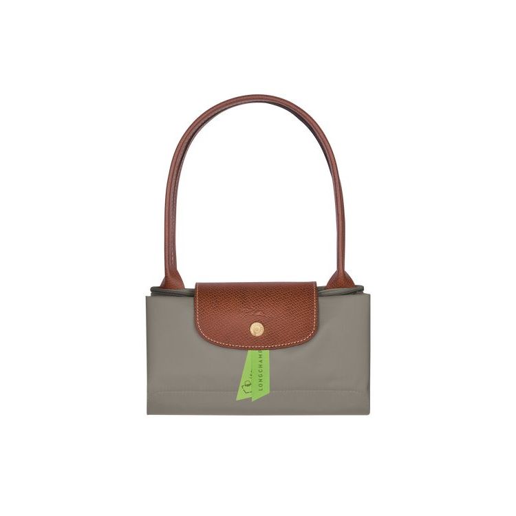 Sacs À Bandoulière Longchamp S Turtledove Recycled canvas Grise | 03942-SRDI