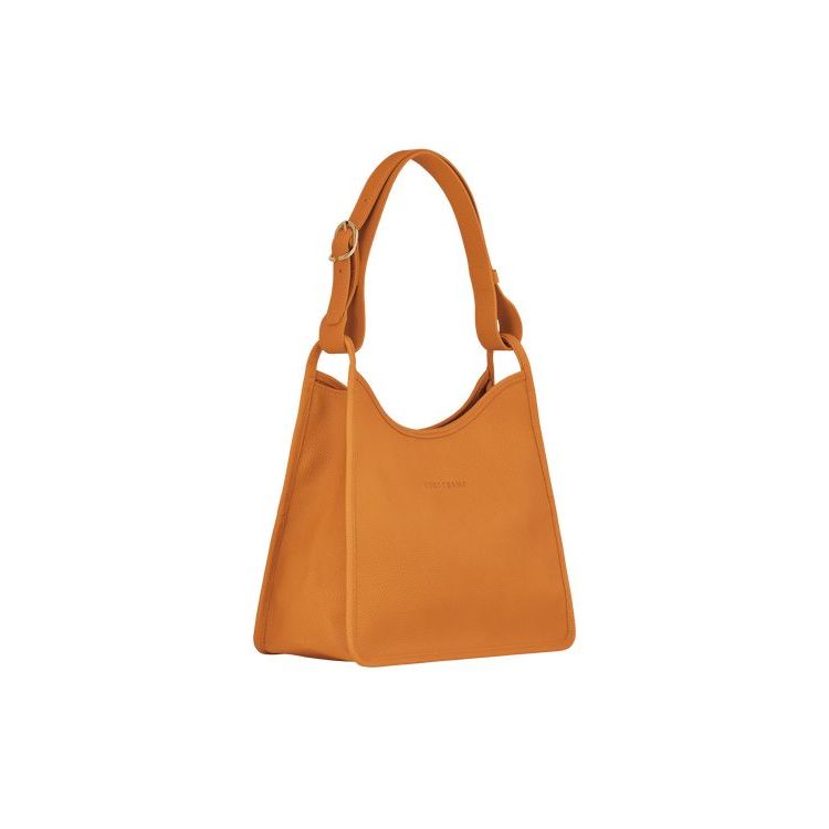 Sacs À Bandoulière Longchamp Saffron Cuir Orange | 45237-YRZE