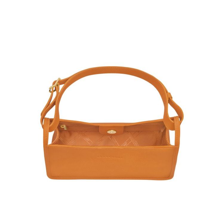 Sacs À Bandoulière Longchamp Saffron Cuir Orange | 45237-YRZE