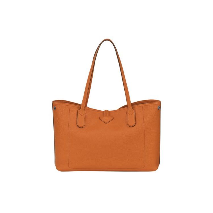 Sacs À Bandoulière Longchamp Saffron Cuir Orange | 79613-VTOE