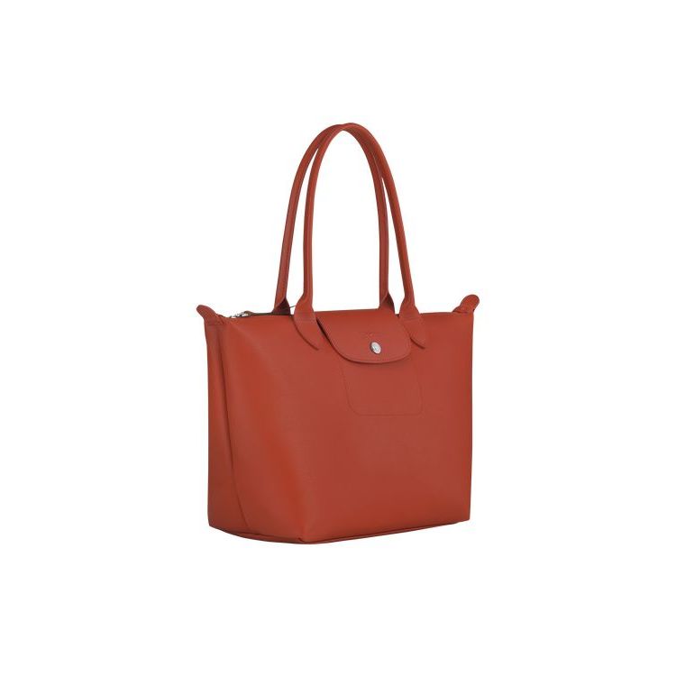 Sacs À Bandoulière Longchamp Shopping S Terracotta Tela Orange | 54186-PSLD