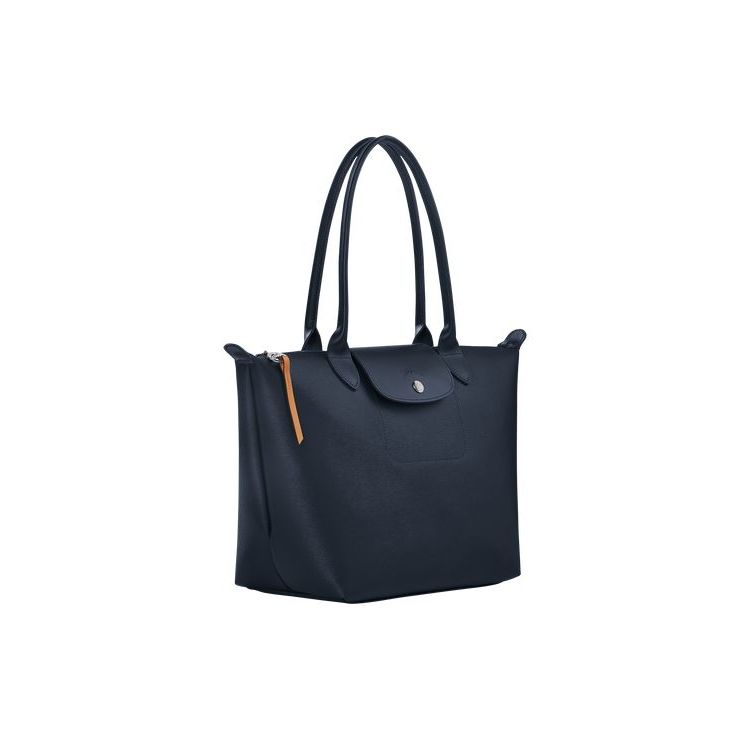 Sacs À Bandoulière Longchamp Shopping S Tela Bleu Marine | 75946-IRHE