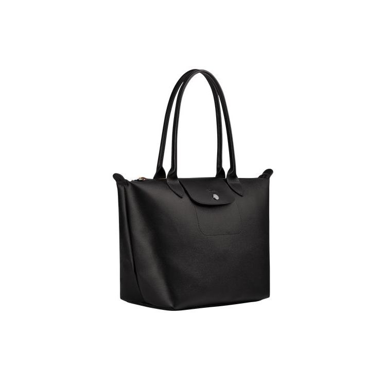 Sacs À Bandoulière Longchamp Shopping S Tela Noir | 85907-UGKP