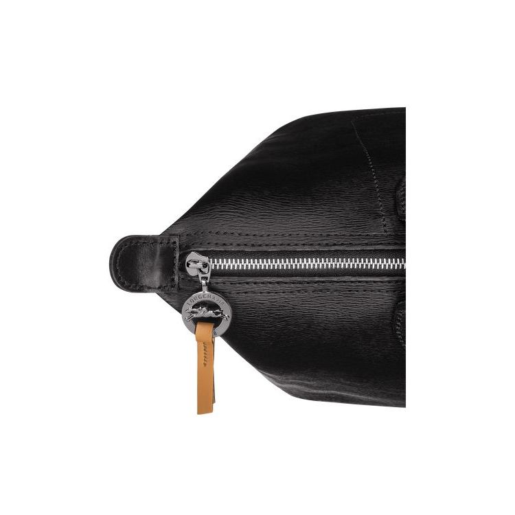 Sacs À Bandoulière Longchamp Shopping S Tela Noir | 85907-UGKP