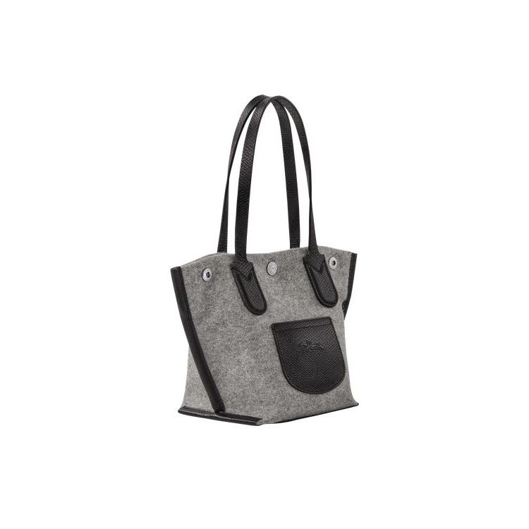 Sacs À Bandoulière Longchamp Shopping Xs Tela Grise | 72409-DJVA