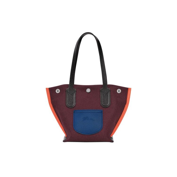 Sacs À Bandoulière Longchamp Shopping Xs Tela Bordeaux | 93071-JDZV