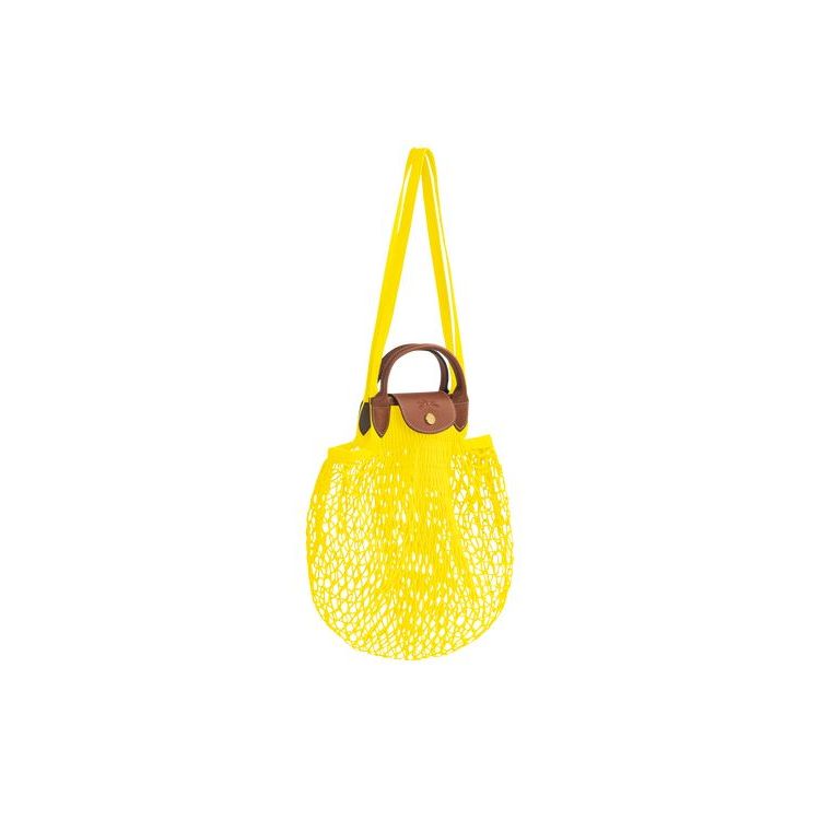 Sacs À Bandoulière Longchamp Tela Citron | 28907-JUDI