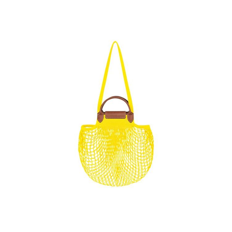 Sacs À Bandoulière Longchamp Tela Citron | 28907-JUDI