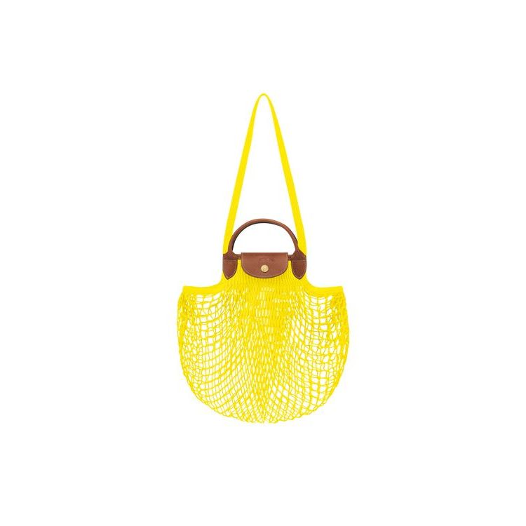 Sacs À Bandoulière Longchamp Tela Citron | 28907-JUDI