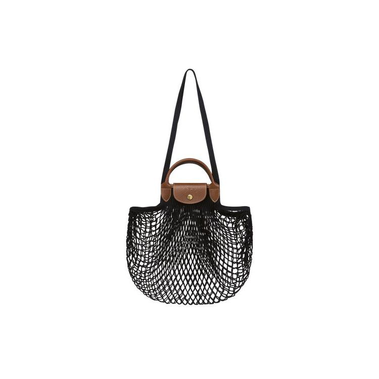 Sacs À Bandoulière Longchamp Tela Noir | 36419-HZTK